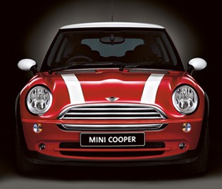 MINI Bonnet Stripes weiß - R55 R56 R57 bis 07/2010