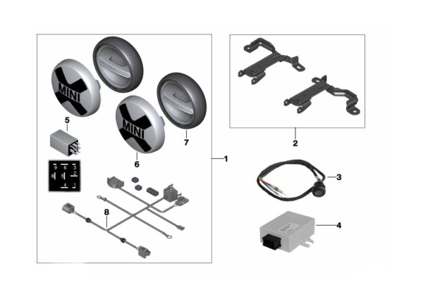 CAN-Interface für MINI Zusatzscheinwerfer