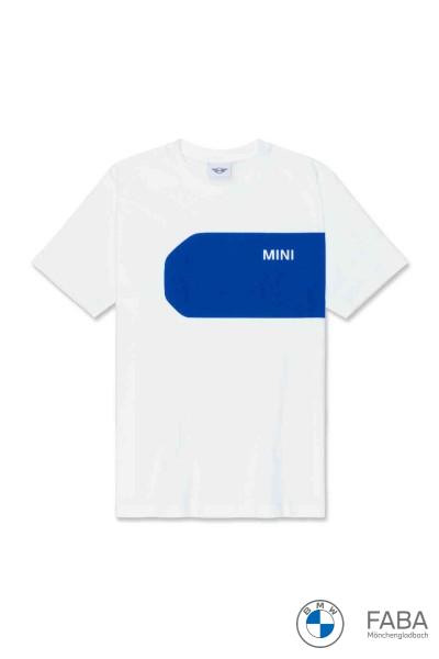 MINI Car Face Detail T-Shirt Men's weiß / blau 80145B32027