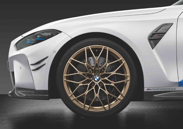 20"/21" BMW Kompletträder M Performance Kreuzspeiche 1000 Gold - M2 G87 / M3 G80 G81 / M4 G82 G83