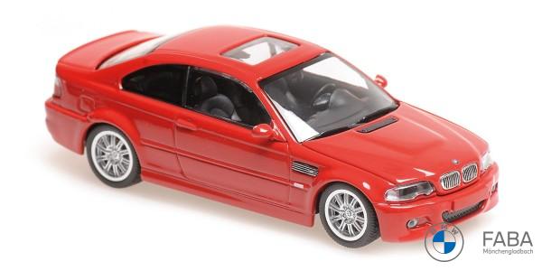 BMW Miniatur M3 (E46) Coupe - 2001 rot 1:43