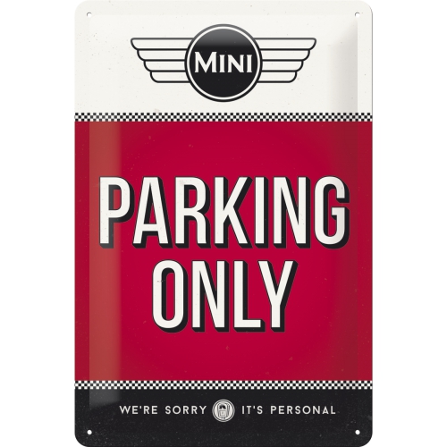 Parkplatz Parking Only mini-countryman INDIGOS UG Parkplatzschild 