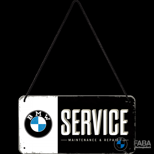 Hängeschild "BMW Service" 10x20cm