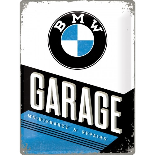 Blechschild "BMW Garage" - 30x40 cm