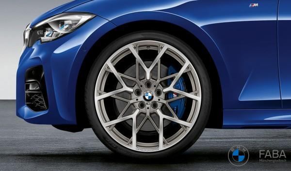 20" BMW Kompletträder M Performance Y-Speiche 795 ferricgrey glanzgefräst - 3er G20 / 4er G22 SALE%