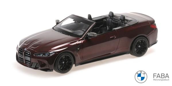 BMW Miniatur M4 Cabriolet 2021 - rot metallic 1:18
