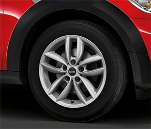 Mini 17" Alufelge Double Spoke R124 silber - R60 R61