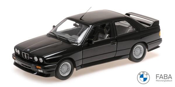 BMW Miniatur M3 E30 -1987 schwarz 1:18