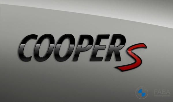 MINI Schriftzug Cooper S Piano Black - F54 F55 F56 F57 F60