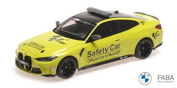 BMW Miniatur M4 Safety Car gelb 1:18