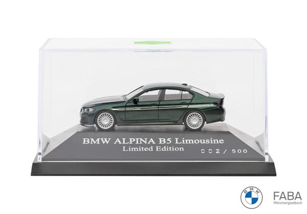 BMW ALPINA Miniatur B5 Limousine (G30) grün, 1:87 Limited Edition