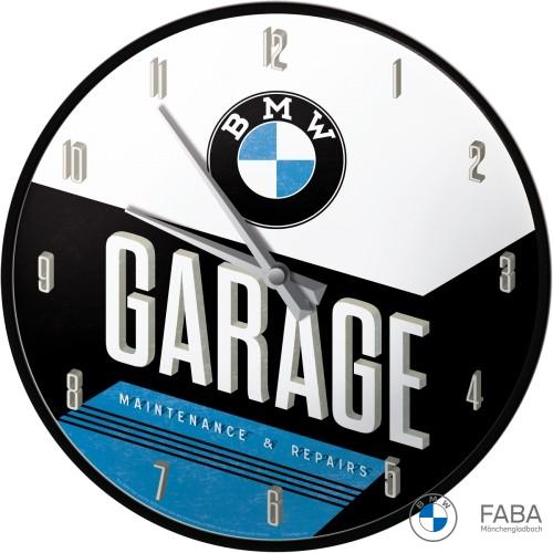 Wanduhr "BMW - Garage"
