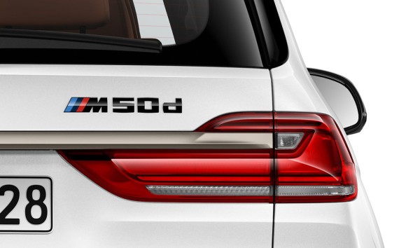 BMW Schriftzug M50D schwarz - X7 G07