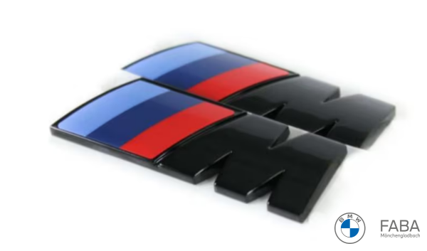 BMW M Performance Logos schwarz - 2er Set