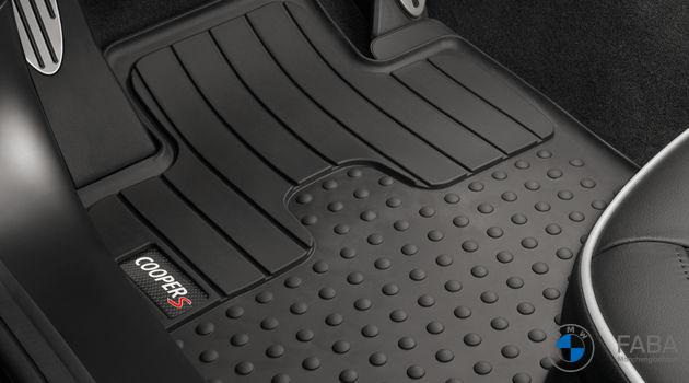 teileplus24 521-W Winter Auto Fußmatten für Mini 2 R56 2006-2014  Gummirückseite