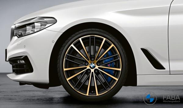 19" BMW Kompletträder V-Speiche 635 night gold - 5er G30 G31