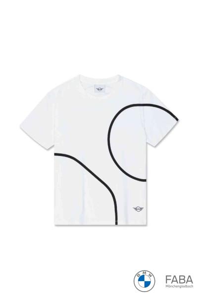 MINI Outline Print T-Shirt Women's - weiß / schwarz