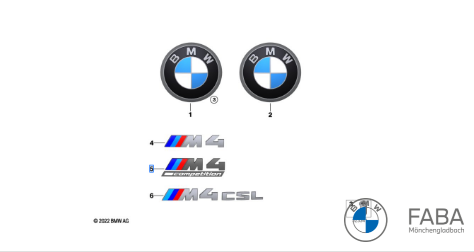 BMW Emblem M4 Competition