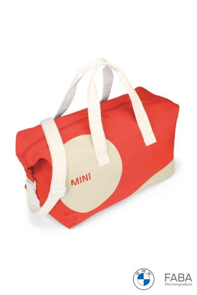 MINI Car Face Detail Duffle Bag - Rebel Red / Vibrant Silver / Weiß 80225B320D4