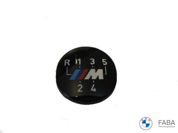 M Emblem für Schaltknauf BMW 3er E30 E36 E46 / Z3 / 5er E34 E39 / 7er E32 E38