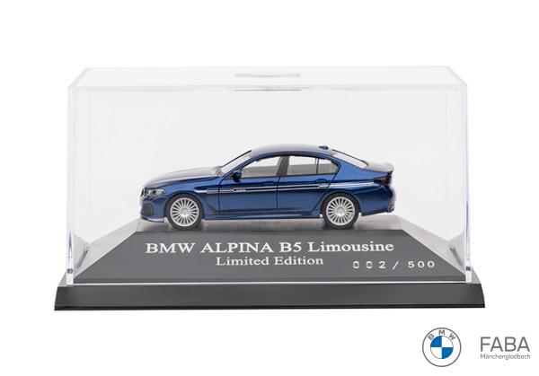 BMW ALPINA Miniatur B5 Limousine (G30) blau, 1:87, Limited Edition